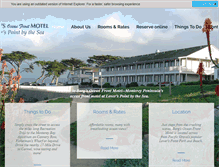 Tablet Screenshot of borgsoceanfrontmotel.com